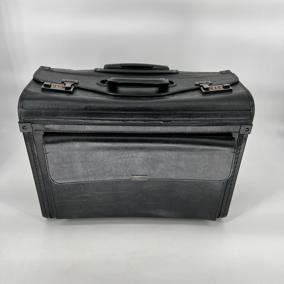 Alpine Swiss 19 Wheeled Briefcase Rolling Case Sales Sample Pilot Lawyer Attache